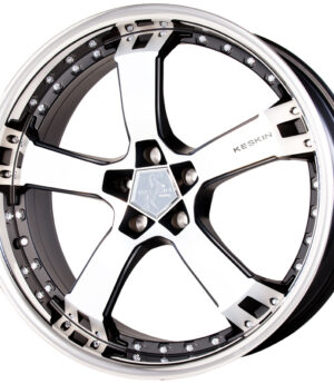 Keskin-Tuning KT10 Matt Black Front Polish Steel Lip 9x17 5x120 35